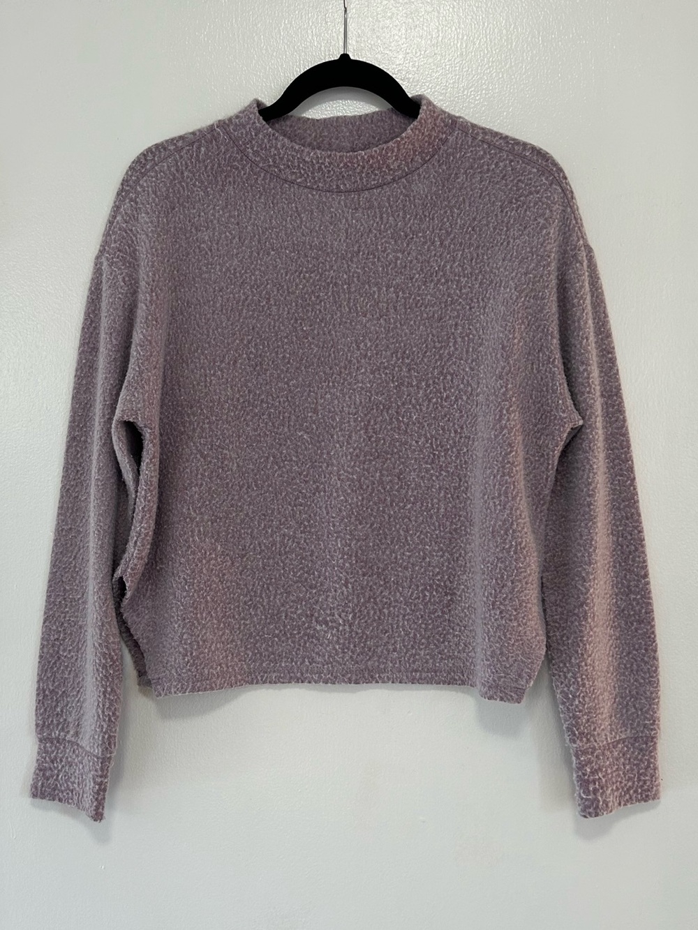 Abound Lavender Crewneck Plush Knit Sweater